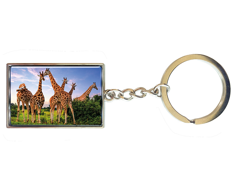 Metall Schlüsselanhänger Giraffen