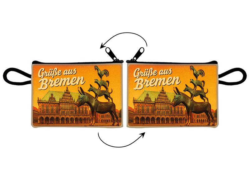Souvenir Täschchen aus Kunstleder Bremen 11x8cm