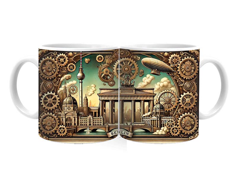 Souvenir Foto Keramik Tasse Berlin Ø8x9,5cm Souvenir Foto Keramik Tasse Berlin Ø8x9,5cm