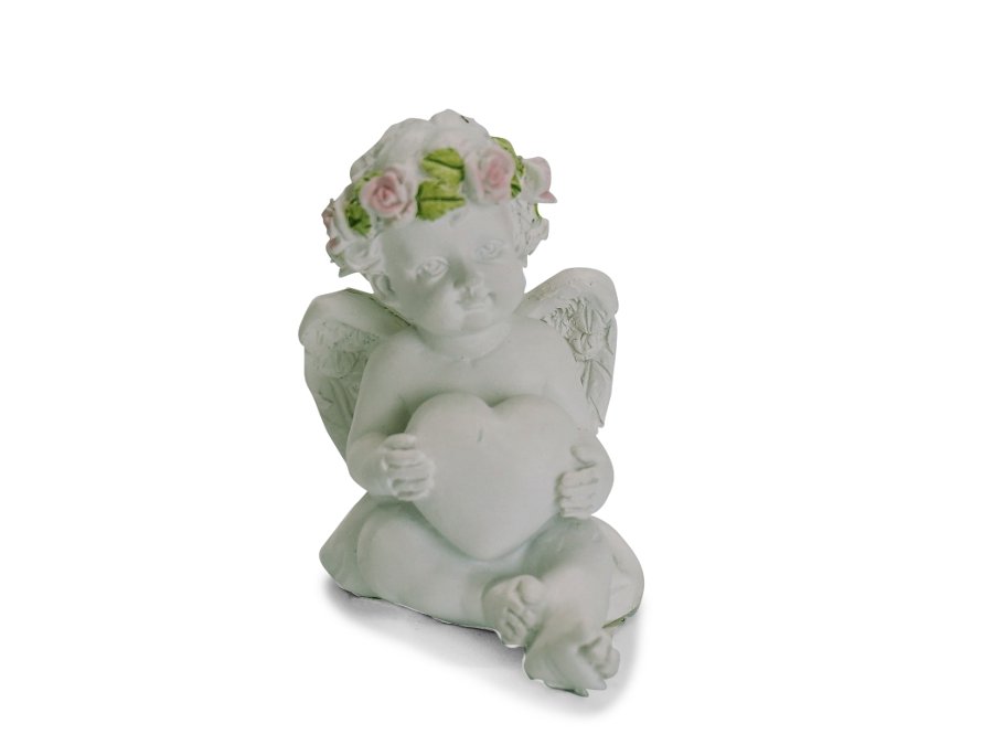 17121 Poly Engel sitzend