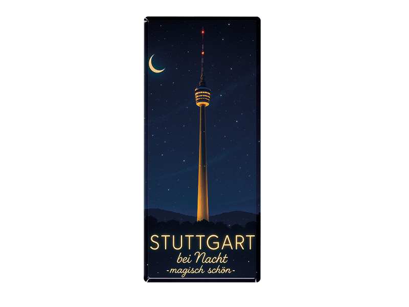 Souvenir Foto Magnet Stuttgart 11x4cm