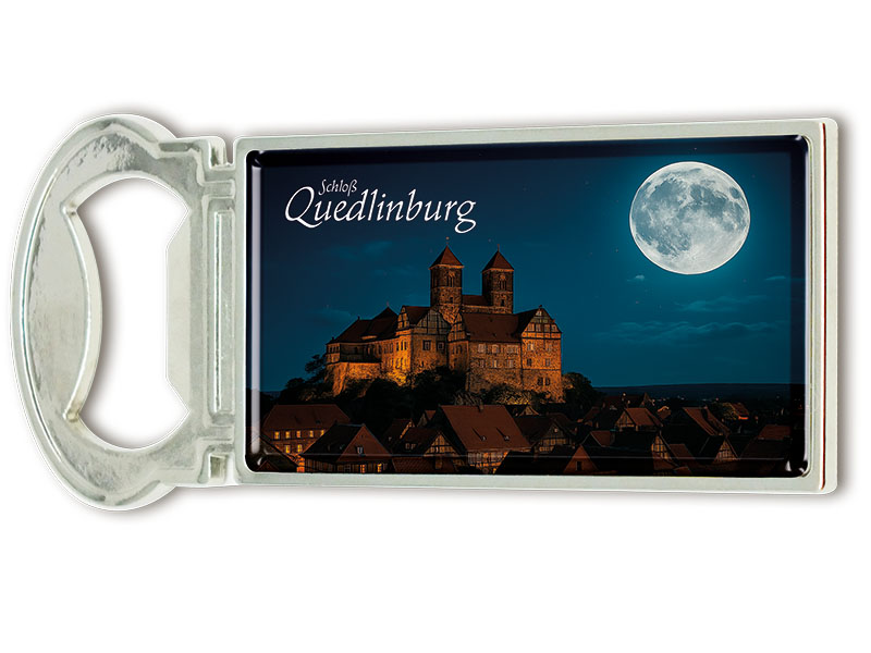 Souvenir Magnet Kapselheber aus Metall Quedlinburg 3x9cm Souvenir Magnet Kapselheber aus Metall Quedlinburg 3x9cm