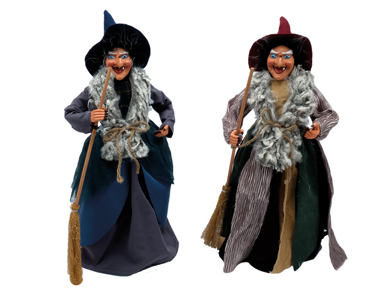 Hexe aus Poly stehend Ø16x44cm    Hexe aus Poly stehend Ø16x44cm