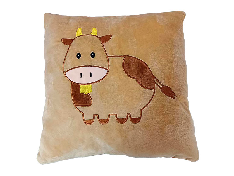 Plush pillow cow design 30x30x10cm