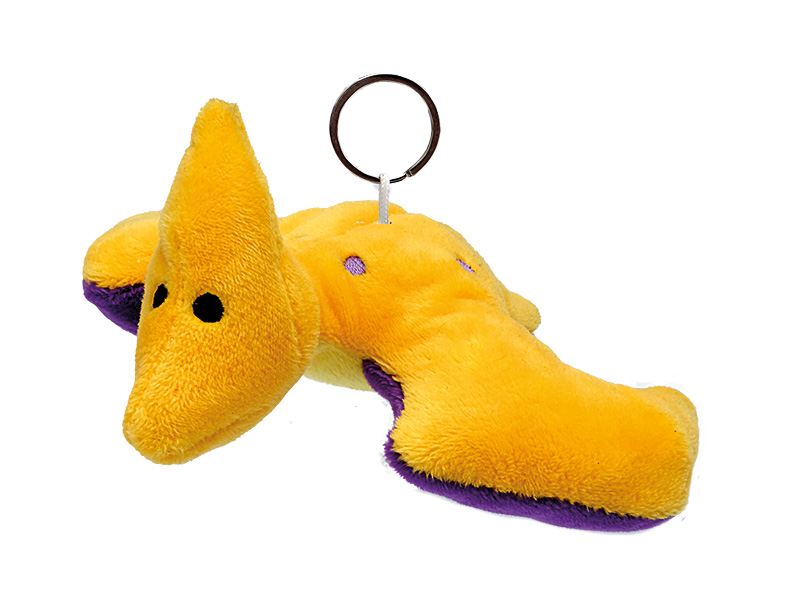Flugsaurier aus Plüsch mit Schlüsselanhänger, 14x15x6cm    Flugsaurier aus Plüsch mit Schlüsselanhänger, 14x15x6cm