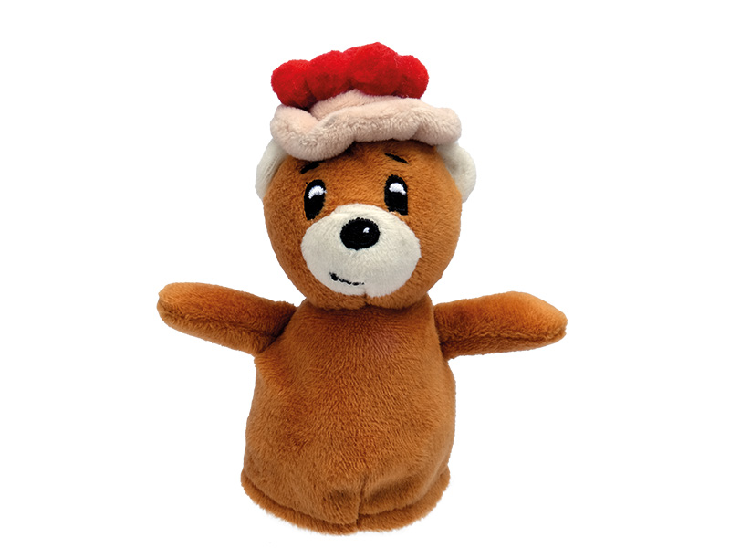 Eierwärmer Schwarzwald Teddy aus Plüsch, Ø5x11cm    Eierwärmer Schwarzwald Teddy aus Plüsch, Ø5x11cm