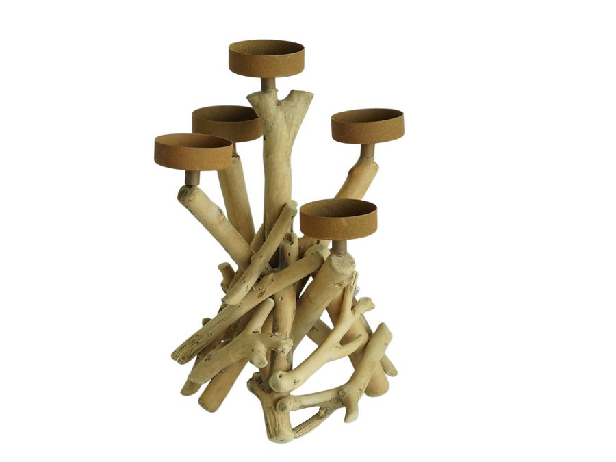 17185 Holz Kerzenhalter