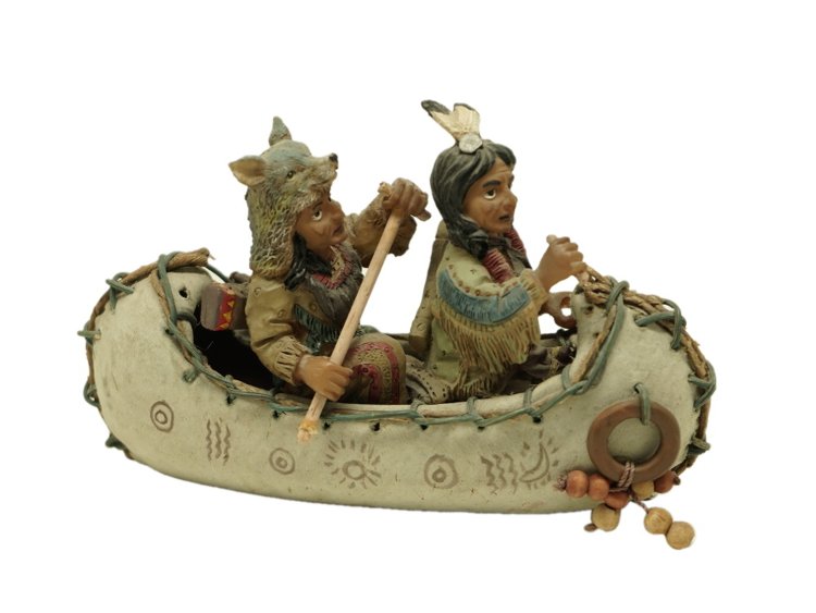 15878 Poly Indianer im Kanu