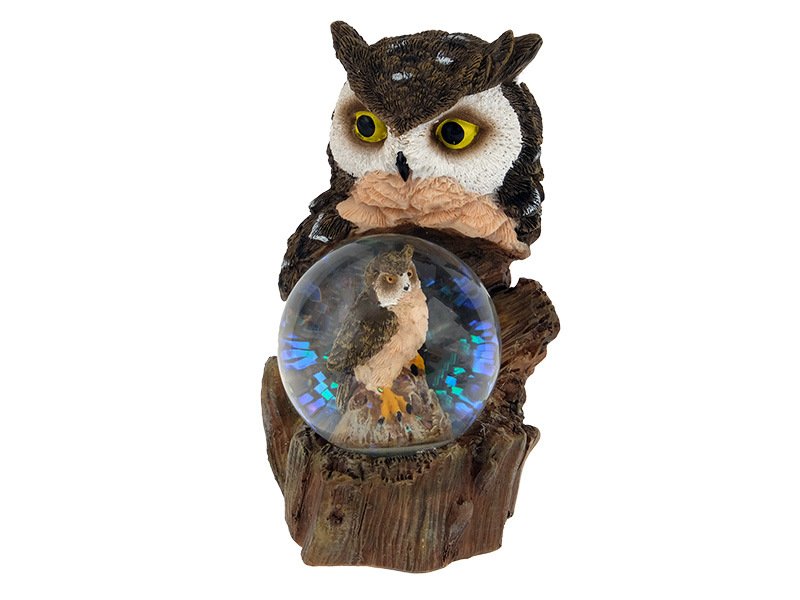 18116 Poly Glitzerkugel Eule