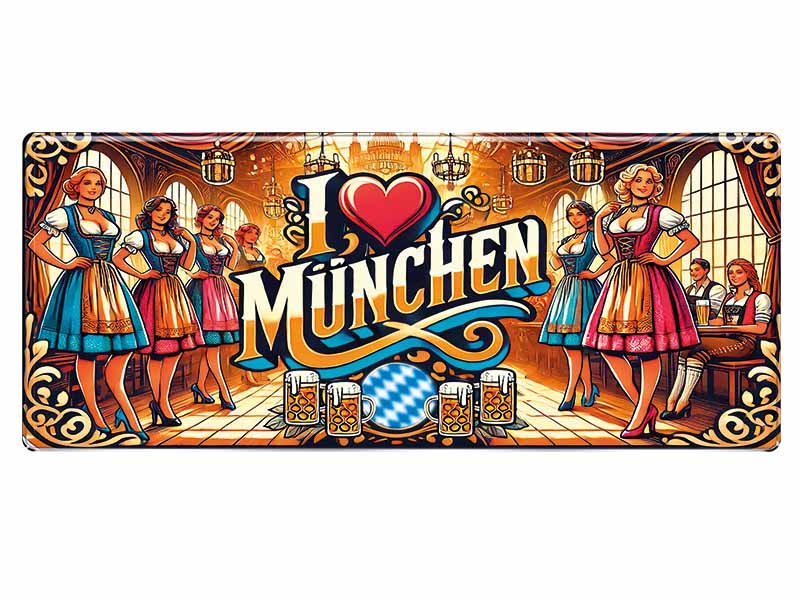 Souvenir Foto Magnet im Panoramaformat München 12x5cm Souvenir Foto Magnet im Panoramaformat München 12x5cm