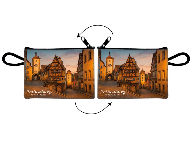 Souvenir Täschchen aus Kunstleder Rothenburg 11x8cm Souvenir Täschchen aus Kunstleder Rothenburg 11x8cm