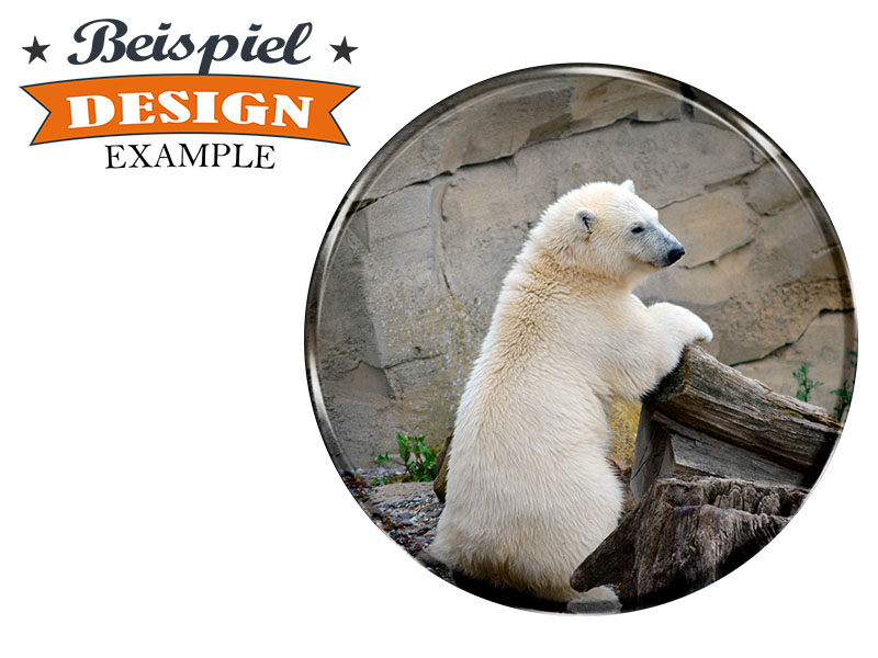 16620-2 Foto Magnet rund eigenes Design