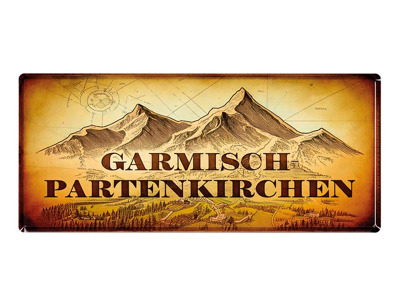 Souvenir Foto Magnet Garmisch 11x4cm Souvenir Foto Magnet Garmisch 11x4cm