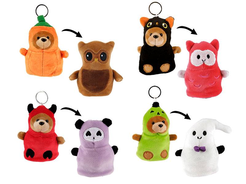 Wendeplüsch  mit Schlüsselanhänger, 9x5x10cm    Wendeplüsch  mit Schlüsselanhänger, 9x5x10cm