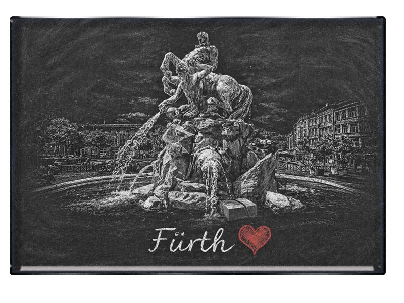 Souvenir photo magnet Fürth 9,5x6,5cm