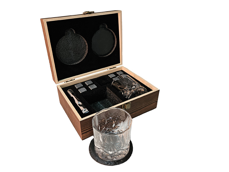 Whisky Set aus Glas für 2 Personen in Box   