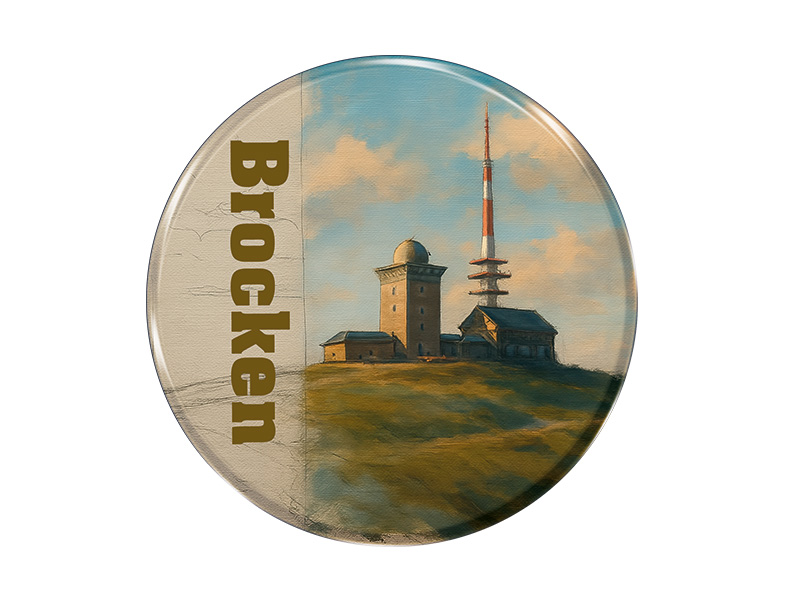 Souvenir Foto Magnet rund Brocken Ø3.5 cm Souvenir Foto Magnet rund Brocken Ø3.5 cm