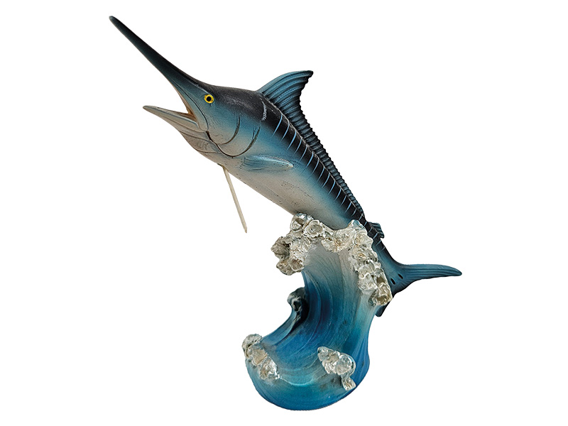 Blauer Marlin aus Poly 7x6x16cm   