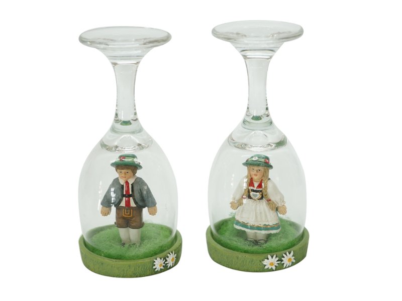 17042 Poly Bayernfigur im Glas