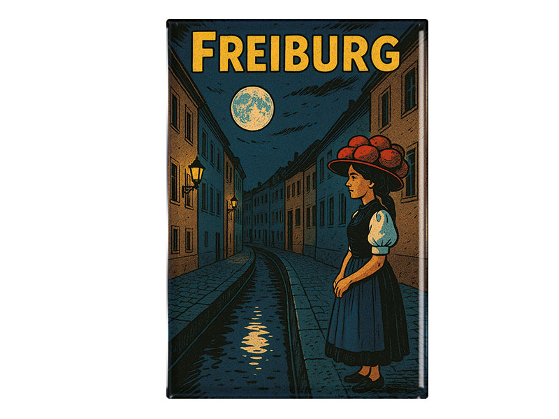 Souvenir Foto Magnet Freiburg 9,5x6,5cm Souvenir Foto Magnet Freiburg 9,5x6,5cm