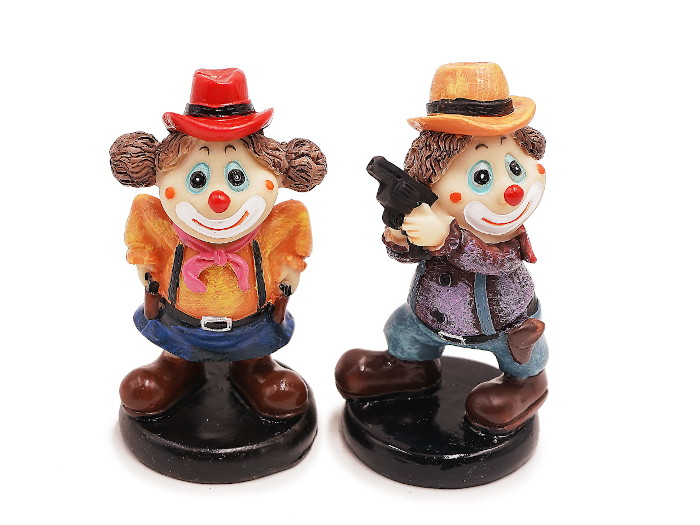 17862 Poly Clown Cowboy