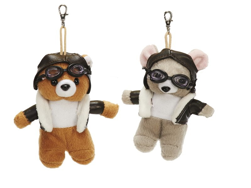 31628 Plüsch Pilotbär u. -maus