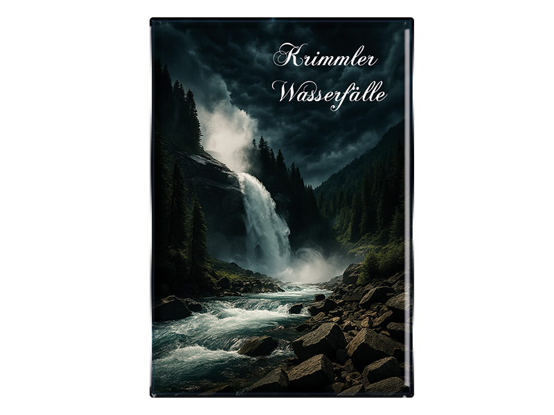 Souvenir Foto Magnet Krimmler Wasserfälle 8x5,5cm