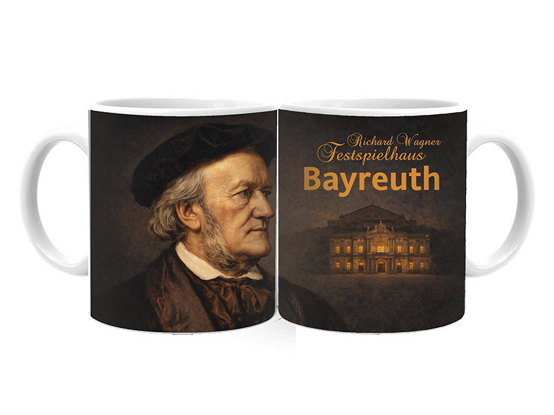 Souvenir ceramic mug  Bayreuth Ø8x9,5cm