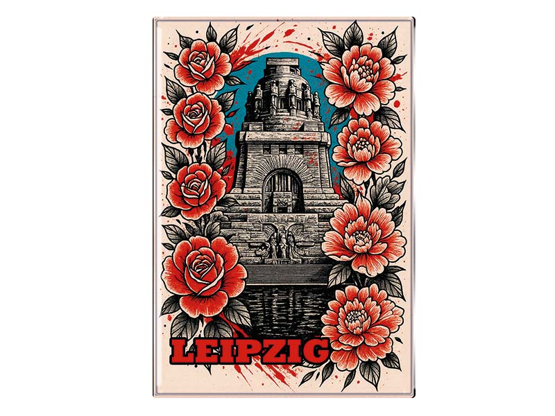 Souvenir Foto Magnet Leipzig 9,5x6,5cm
