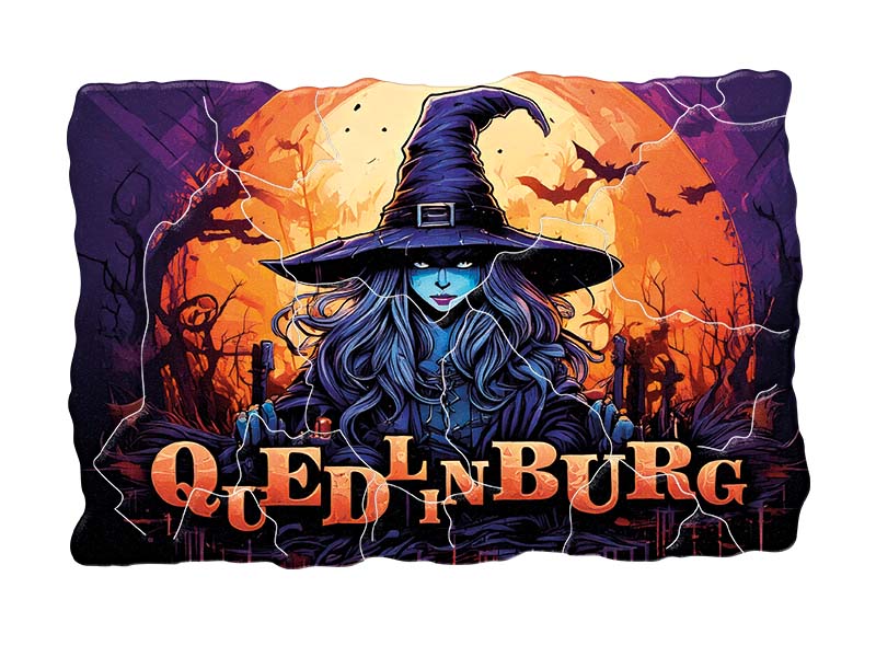 Souvenir Foto Kunststoff Magnet Quedlinburg 8x5cm Souvenir Foto Kunststoff Magnet Quedlinburg 8x5cm