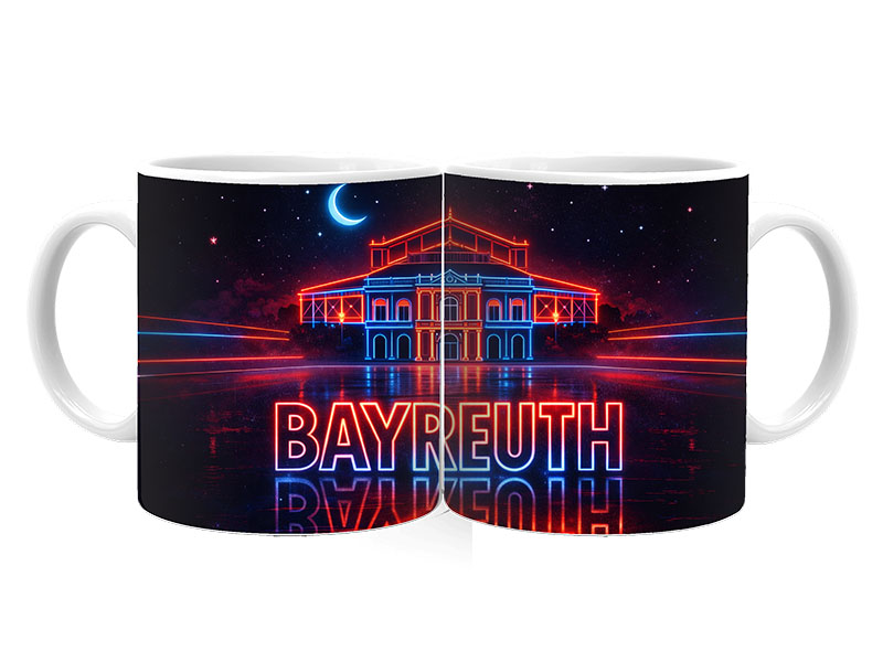 Souvenir ceramic mug  Bayreuth Ø8x9,5cm