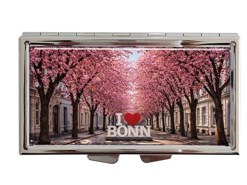 Souvenir Pillendose Bonn aus Metall  8,5x4,5cm