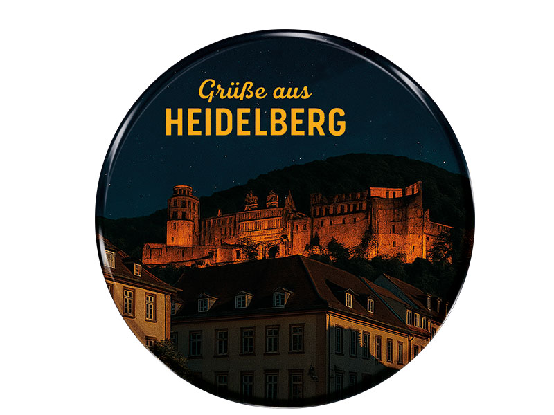 Souvenir Foto Magnet rund Heidelberg Ø3.5 cm