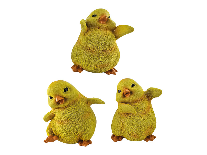 Küken aus Poly 10x9x12,5cm   