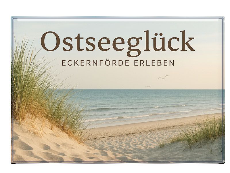 Souvenir Foto Magnet Eckernförde 9,5x6,5cm
