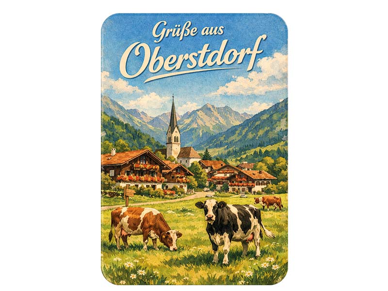 Souvenir Foto Kunststoff Magnet 8x5cm