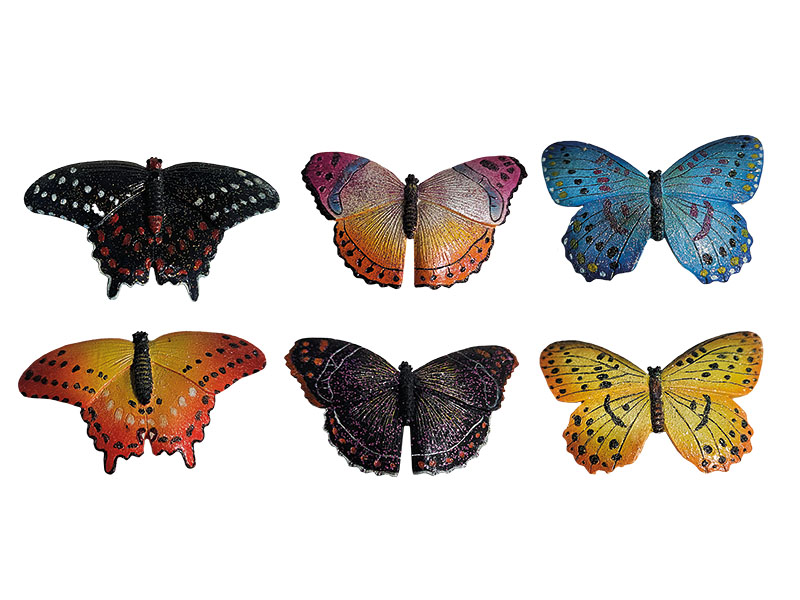 Poly manget butterfly 8,5x1x5,5cm