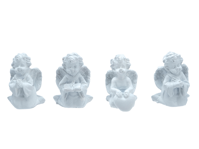 Engel aus Poly in Tüte 4x3x5,5cm    Engel aus Poly in Tüte 4x3x5,5cm