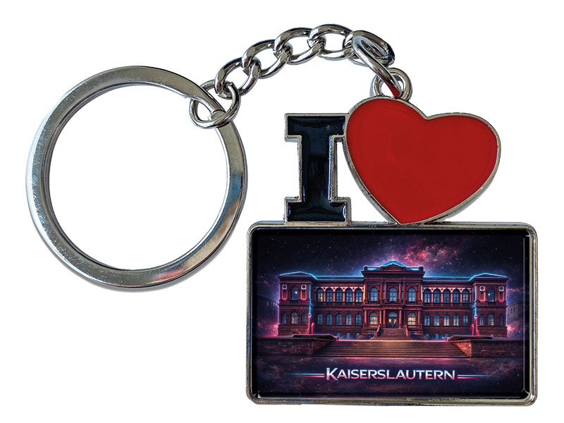 Souvenir Schlüsselanhänger Kaiserslautern aus Metall 11x4cm
