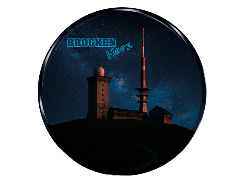 Souvenir Foto Magnet rund Brocken Ø3.5 cm Souvenir Foto Magnet rund Brocken Ø3.5 cm