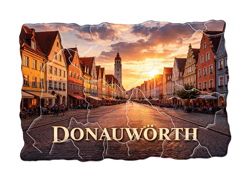 Souvenir Foto Magnet Allgäu aus Kunststoff 8x5cm