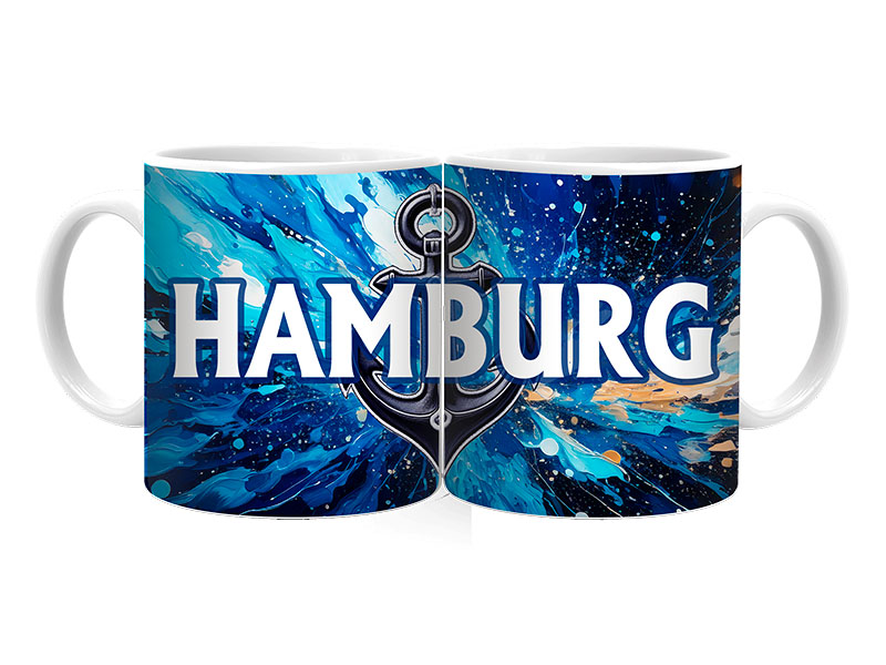 Souvenir Foto Keramik Tasse Hamburg Ø8x9,5cm Souvenir Foto Keramik Tasse Hamburg Ø8x9,5cm
