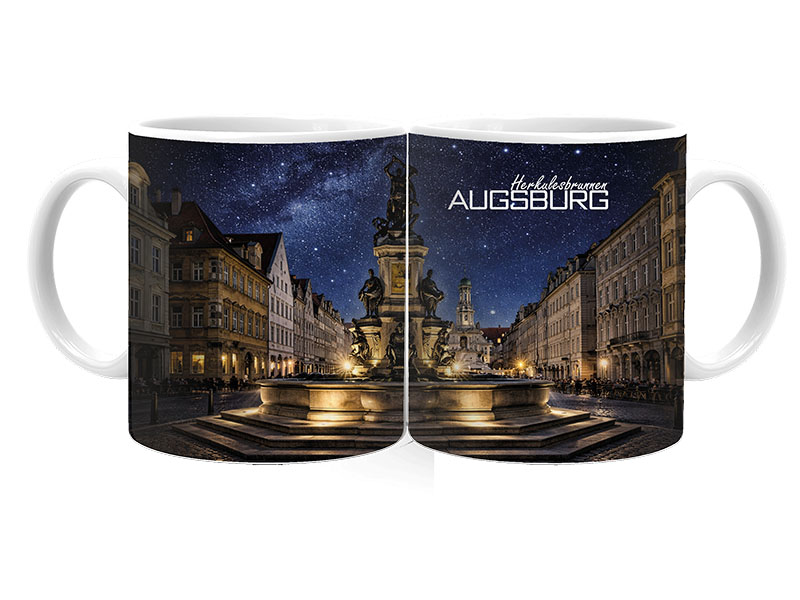 Souvenir Foto Tasse Augsburg aus Keramik Ø8x9,5cm