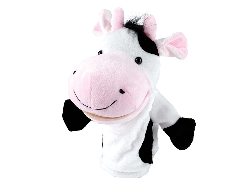 Handpuppe Kuh aus Plüsch, 29x16x24cm    Handpuppe Kuh aus Plüsch, 29x16x24cm