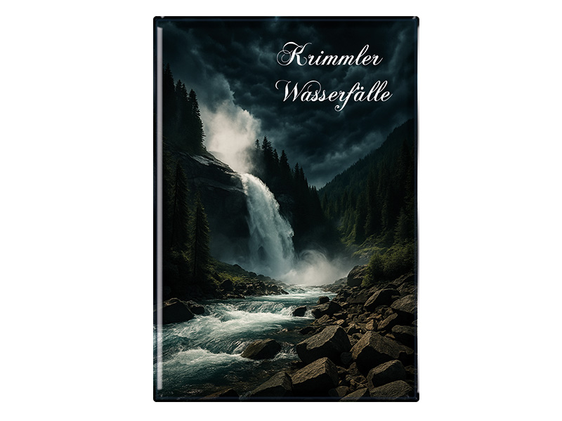Souvenir Foto Magnet Krimmler Wasserfälle 9,5x6,5cm