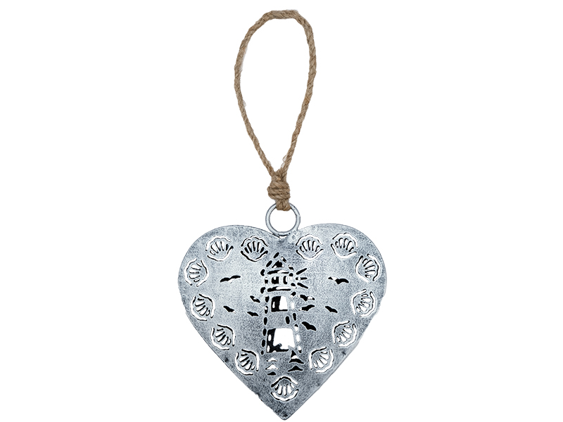 Herz aus Metall 15x2x15cm   