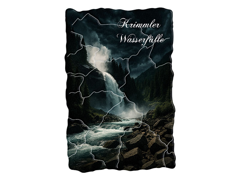 Souvenir Foto Magnet Krimmler Wasserfälle 8x5cm