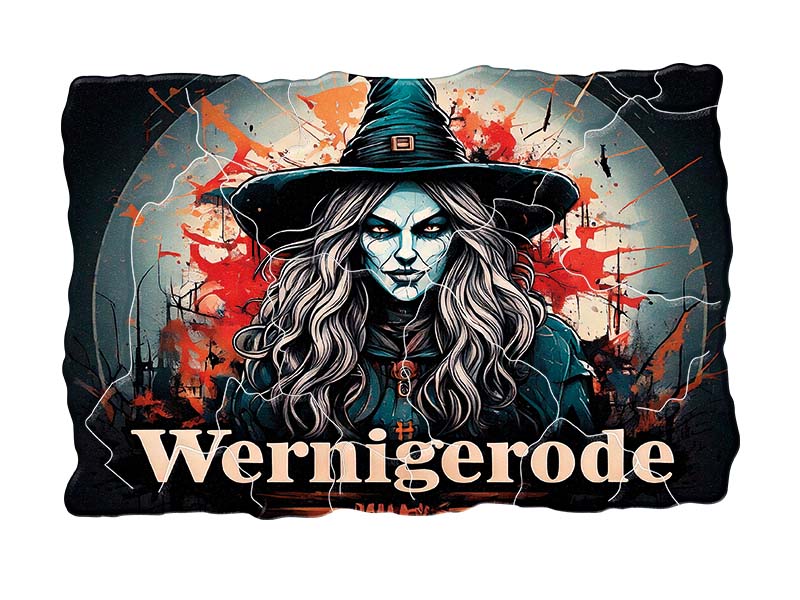 Souvenir Foto Kunststoff Magnet Wernigerode 8x5cm Souvenir Foto Kunststoff Magnet Wernigerode 8x5cm