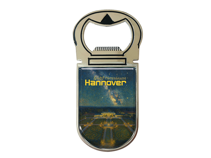 Souvenir Kapselheber Magnet Hannover aus Metall 4x9cm