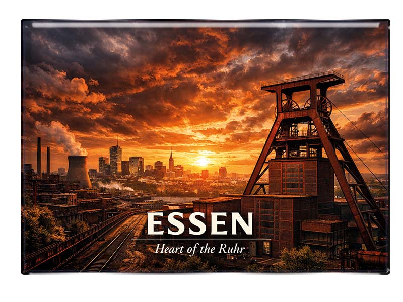 Souvenir Foto Magnet Essen 8x5,5cm